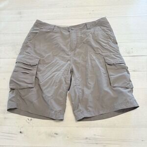 REI women's grey cargo hiking shorts size 10